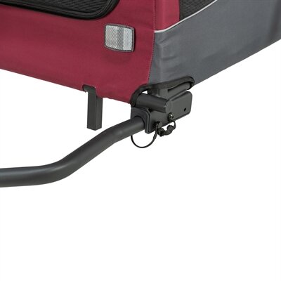 TRIXIE HONDENFIETSKAR TOT 15 KG GRIJS / ROOD 61/125X56X64 CM