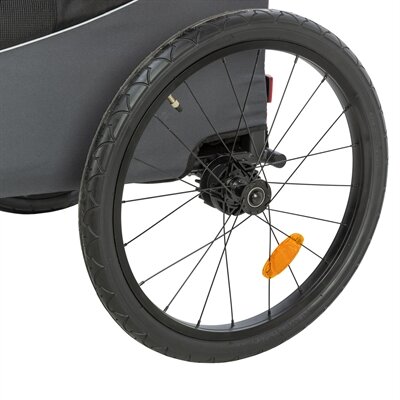 TRIXIE HONDENFIETSKAR TOT 15 KG GRIJS / ROOD 61/125X56X64 CM