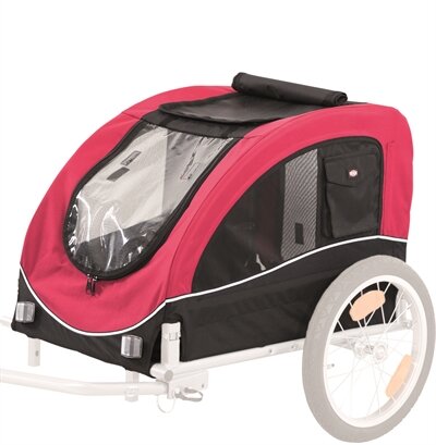 TRIXIE HONDENFIETSKAR TOT 22 KG ZWART / ROOD 75X63X68 CM