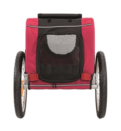 TRIXIE HONDENFIETSKAR TOT 15 KG ZWART / ROOD 60X53X60 CM