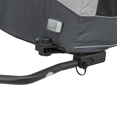 TRIXIE FIETSKAR OPVOUWBAAR SNELVOUW FUNCTIE TOT 45KG GRIJS 87,5X93/150X97 CM