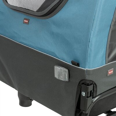 TRIXIE FIETSKAR TOT 45 KG BLAUW / GRIJS L 81x112/155x112