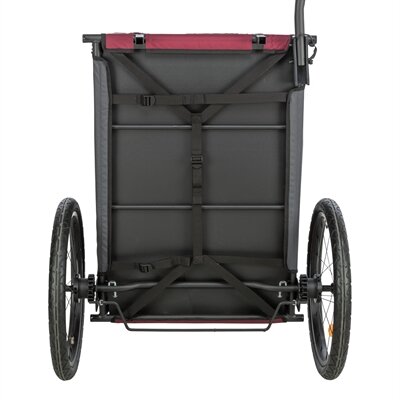 TRIXIE HONDENFIETSKAT TOT 30 KG GRIJS / ROOD 80/145X57X86 CM