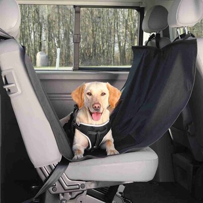 TRIXIE AUTO-HONDENDEKEN MET DEURBESCHERMING ZWART 150X135 CM