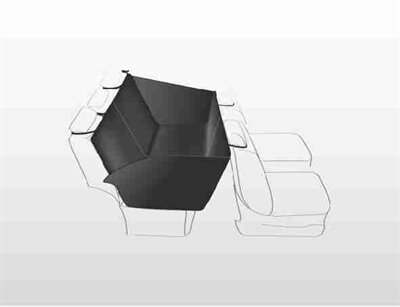 TRIXIE AUTO-HONDENDEKEN MET DEURBESCHERMING ZWART 150X135 CM