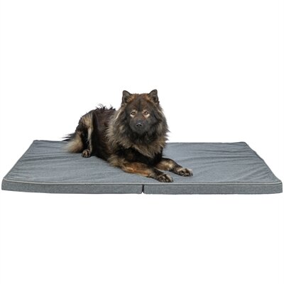 TRIXIE HONDENKUSSEN MATRAS SAMOA VITAL WATERAFSTOTEND OPVOUWBAAR DONKERGRIJS 140 X 90 CM