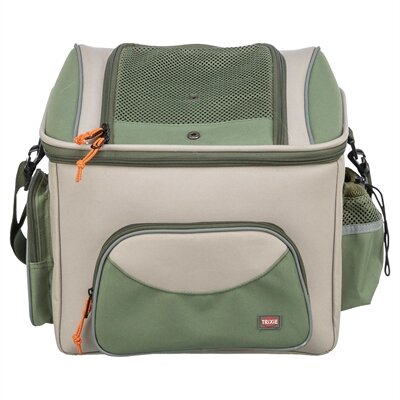 TRIXIE FIETSMAND VOOR STUUR POLYESTER OLIJFGROEN BEIGE 48X34X40 CM