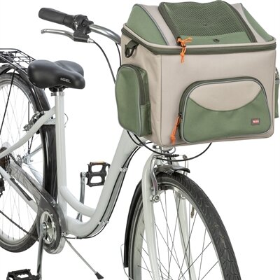TRIXIE FIETSMAND VOOR STUUR POLYESTER OLIJFGROEN BEIGE 48X34X40 CM