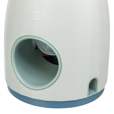 TRIXIE DOG ACTIVITY STRATEGIESPEL BALL&TREAT LICHTGRIJS  BLAUW 17X17X18 CM BAL 6 CM