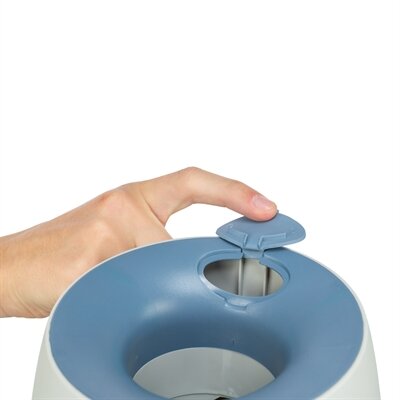 TRIXIE DOG ACTIVITY STRATEGIESPEL BALL&TREAT LICHTGRIJS  BLAUW 17X17X18 CM BAL 6 CM