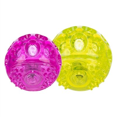 TRIXIE KNIPPERBAL ZONDER GELUID DRIJVEND TPR ASSORTI 7,5 CM