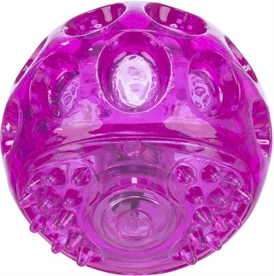 TRIXIE KNIPPERBAL ZONDER GELUID DRIJVEND TPR ROZE 6 CM