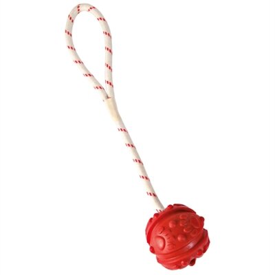 TRIXIE BAL AAN TOUW NATUURRUBBER DRIJVEND LIMEGROEN 7 CM