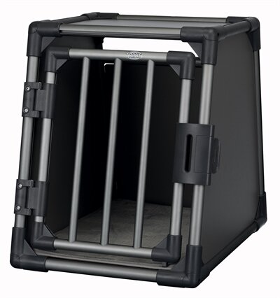 TRIXIE VERVOERSBOX ALUMINIUM GRAFIET 48 X 56 X 61 CM