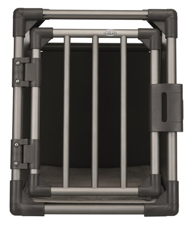 TRIXIE VERVOERSBOX ALUMINIUM GRAFIET 86 X 61 X 65 CM