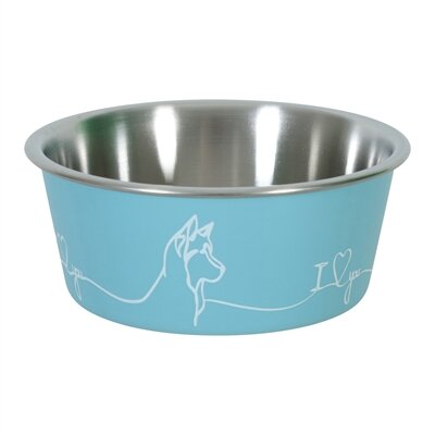 ZOLUX LOVE VOERBAK HOND BLAUW 1700 ML