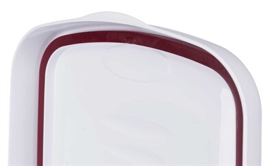 TRIXIE VOERTON LUCHTDICHT AFSLUITBAAR KUNSTSTOF TRANSPARANT WIT / WIT 25 LTR 39 X 24 X 51 CM