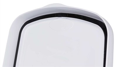 TRIXIE VOERTON LUCHTDICHT AFSLUITBAAR KUNSTSTOF TRANSPARANT WIT / WIT40 LTR 45 X27 X61 CM
