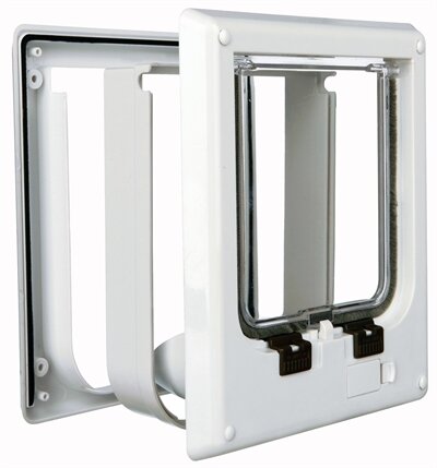 TRIXIE 4-WEG KATTENLUIK ELEKTROMAGNETISCH WIT 21 X 24 CM