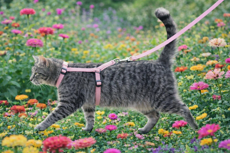 TRIXIE KATTENTUIG MET RIEM ASSORTI