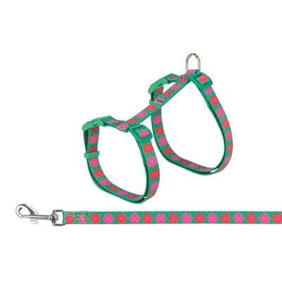 TRIXIE KATTENTUIGJE MET RIEM FLOWER POWER MOTIEF ASSORTI 35-59X1,3 CM