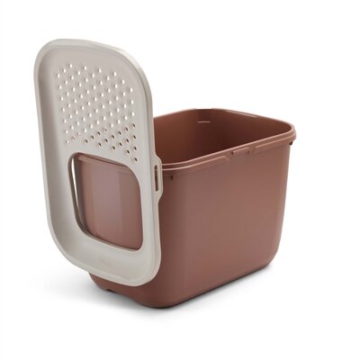SAVIC KATTENBAK HOP IN CHAMPAGNE ROZE / TERRACOTTA 58,5X39X39,5 CM