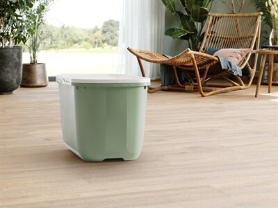 SAVIC KATTENBAK HOP IN BOTANICAL GROEN 58,5X39X39,5 CM