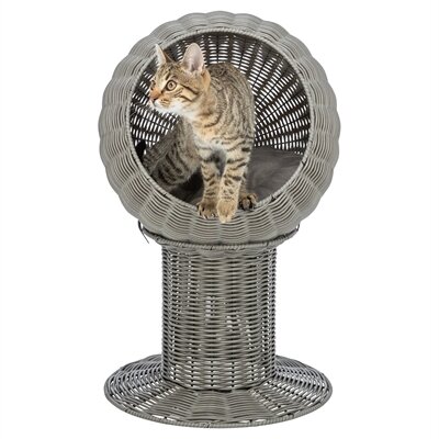 TRIXIE KATTENMAND AMALIA ROND POLYRATTAN GRIJS 4242X70 CM