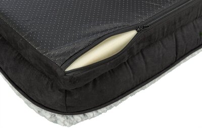 TRIXIE VITAL HONDENMAND LINO HOEKIG ZWART / GRIJS 70 X 55 CM