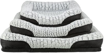 TRIXIE VITAL HONDENMAND LINO HOEKIG ZWART / GRIJS 90 X 65 CM