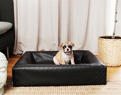 BIA BED HONDENMAND ORIGINAL SQUARE ZWART 60X60X15 CM