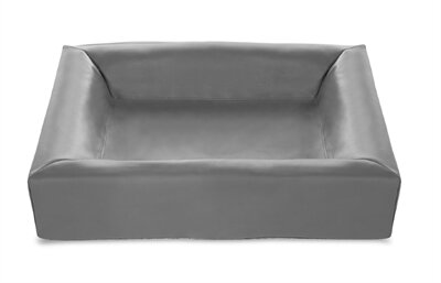 BIA BED KUNSTLEER HOES HONDENMAND GRIJS 70X60X15 CM