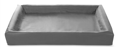 BIA BED KUNSTLEER HOES HONDENMAND GRIJS 100X80X15 CM