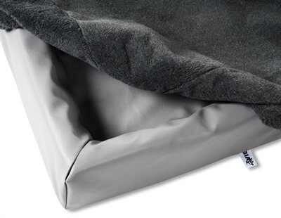BIA BED FLEECE HOES HONDENMAND GRIJS 70X60X15 CM