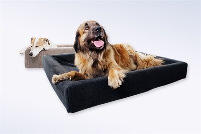 BIA BED FLEECE HOES HONDENMAND GRIJS 70X60X15 CM