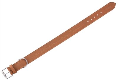 TRIXIE HALSBAND HOND RUSTIC VETLEER HEARTBEAT BRUIN 47 - 55 x 4 cm