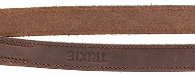 TRIXIE HONDENRIEM RUSTIC VERSTELBAAR VETLEER DONKERBRUIN 200 x 1,2 cm