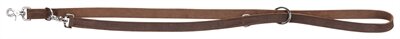 TRIXIE HONDENRIEM RUSTIC VERSTELBAAR VETLEER DONKERBRUIN 200 x 1,2 cm