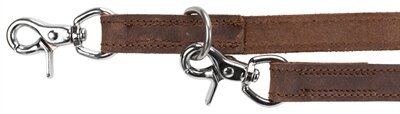 TRIXIE HONDENRIEM RUSTIC VERSTELBAAR VETLEER DONKERBRUIN 200 x 1,2 cm