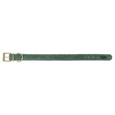 TRIXIE HALSBAND HOND PURE LEER SALIEGROEN  L 47-54X4 CM