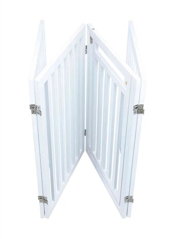 TRIXIE HONDENHEK MET DEUR WIT 60-160 x 81 cm