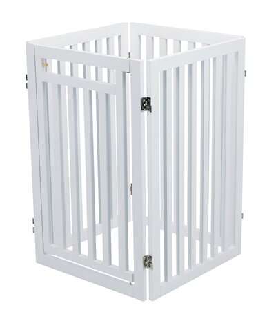 TRIXIE HONDENHEK MET DEUR WIT 60-160 x 81 cm