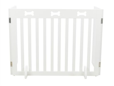 TRIXIE HONDENHEK AFSLUITHEK WIT 3 PANELEN 82-124X61 cm