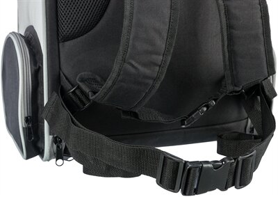 TRIXIE HONDENTAS RUGTAS CHLOE LICHTGRIJS / ZWART 39X27X43 cm