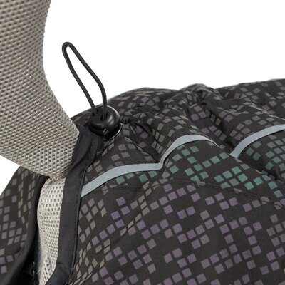 TRIXIE HONDENJAS LIMOUX REFLECT ZWART / GRIJS 55 CM