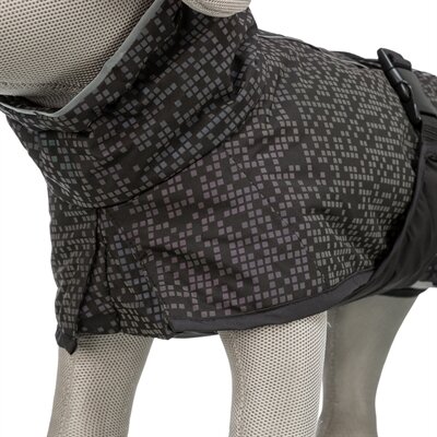 TRIXIE HONDENJAS LIMOUX REFLECT ZWART / GRIJS 45 CM