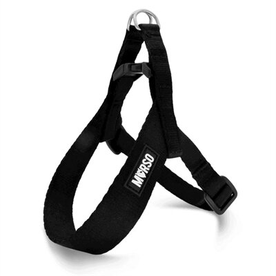 MORSO MINI HONDENTUIG VERSTELBAAR GERECYCLED ZWART  29-38X2,5 cm