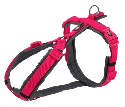 TRIXIE HONDENTUIG PREMIUM TREKKING FUCHSIA / GRIJS 44 - 53 x 2 cm