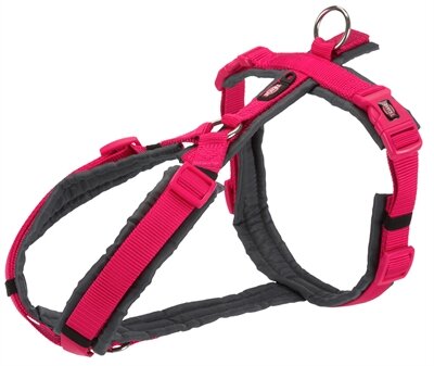 TRIXIE HONDENTUIG PREMIUM TREKKING FUCHSIA / GRIJS 62-74 X 2,5 CM