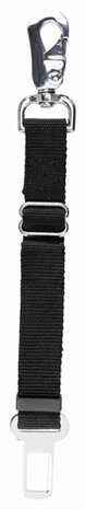 TRIXIE RESERVE KORTHOUDER MET KARABIJNHAAK ZWART 45- 70 X2,5 CM